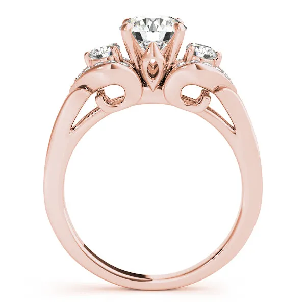 Engagement Rings 3 Stone Round - TN50789-E