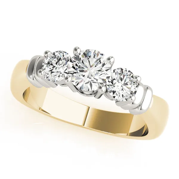Engagement Rings 3 Stone Round - TN82579