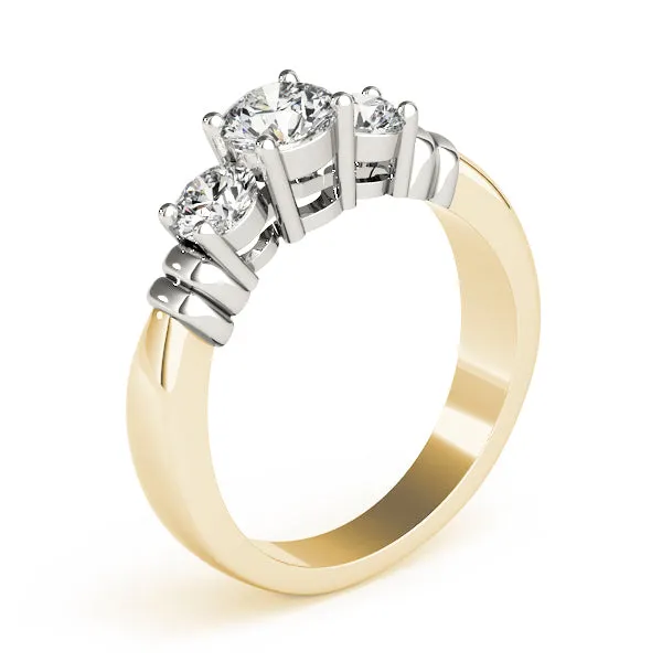 Engagement Rings 3 Stone Round - TN82579