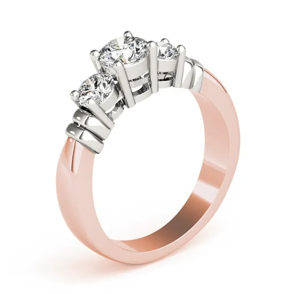 Engagement Rings 3 Stone Round - TN82579