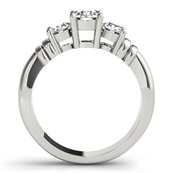 Engagement Rings 3 Stone Round - TN82579