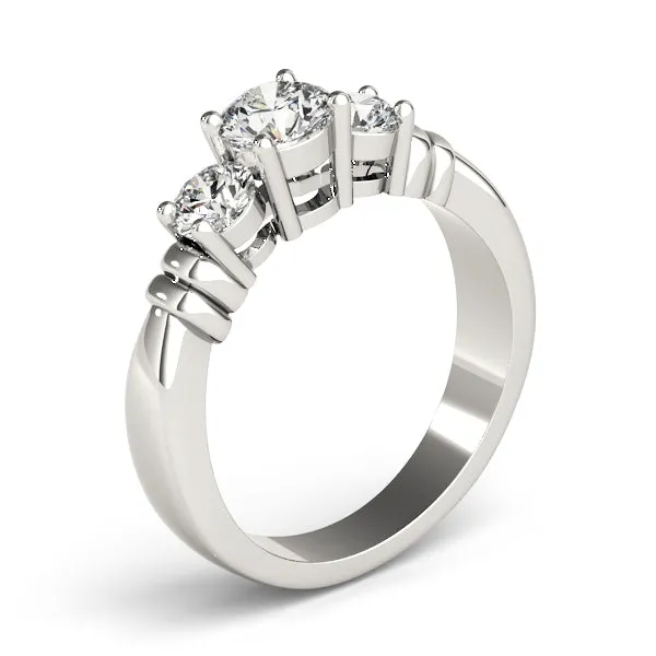 Engagement Rings 3 Stone Round - TN82579