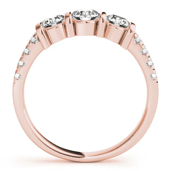 Engagement Rings 3 Stone Round - TN82738