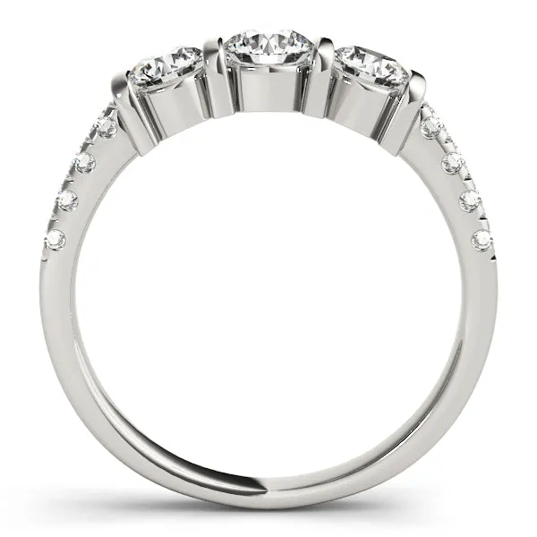 Engagement Rings 3 Stone Round - TN82738