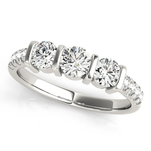 Engagement Rings 3 Stone Round - TN82738
