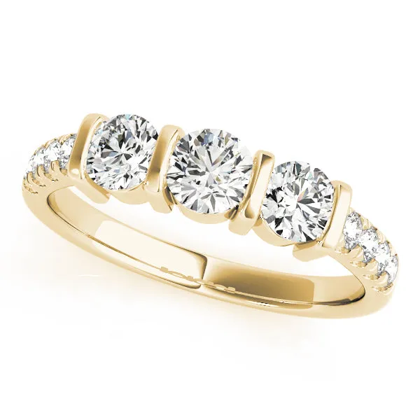 Engagement Rings 3 Stone Round - TN82738
