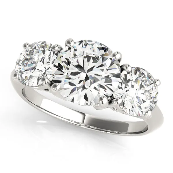 Engagement Rings 3 Stone Round - TN83562