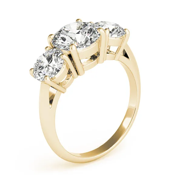 Engagement Rings 3 Stone Round - TN83562