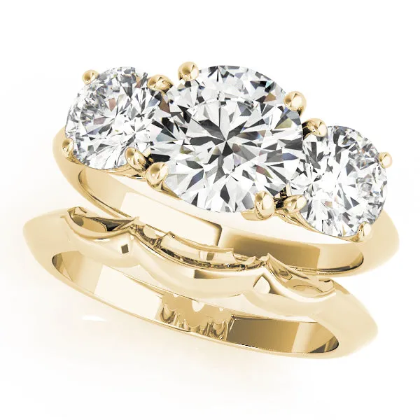 Engagement Rings 3 Stone Round - TN83562