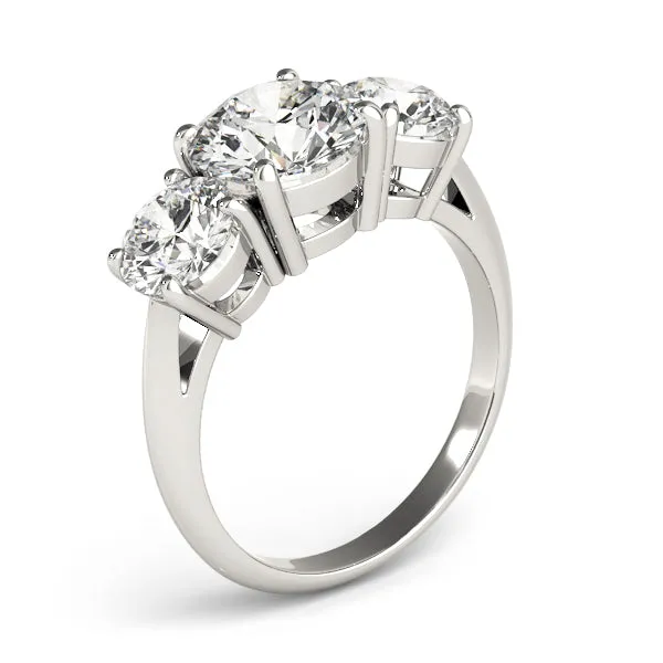 Engagement Rings 3 Stone Round - TN83562