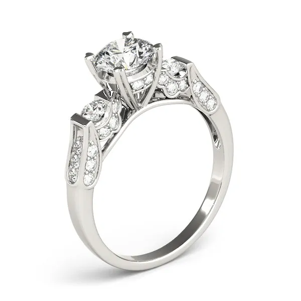 Engagement Rings 3 Stone Round - TN83585
