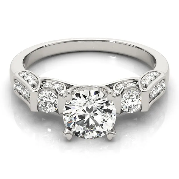 Engagement Rings 3 Stone Round - TN83585