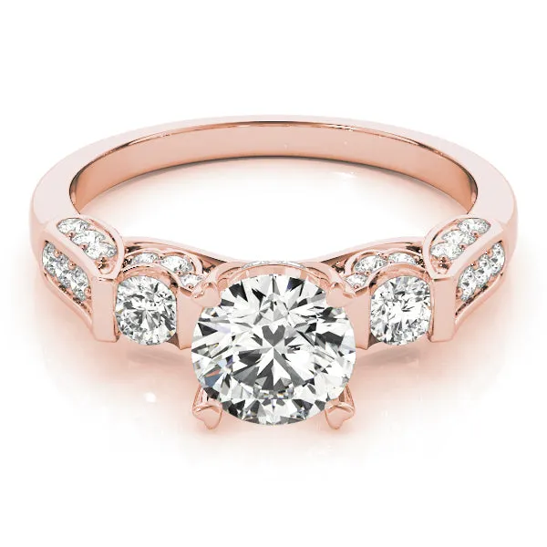 Engagement Rings 3 Stone Round - TN83585