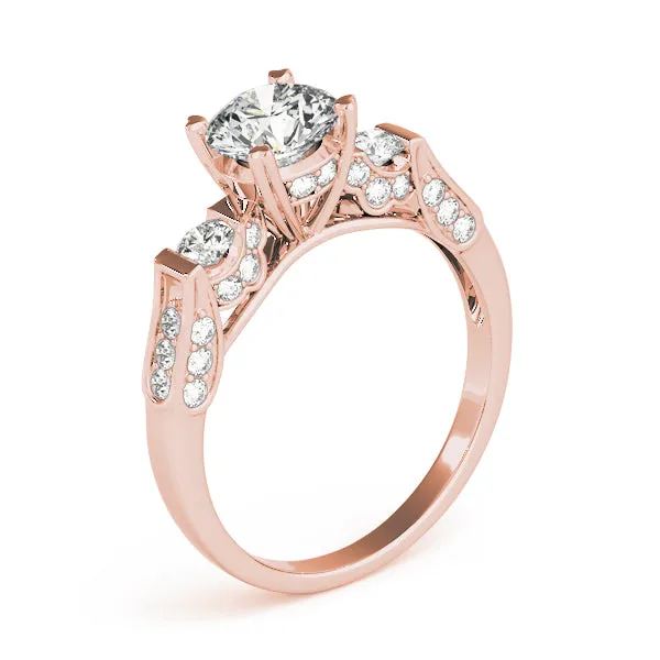 Engagement Rings 3 Stone Round - TN83585