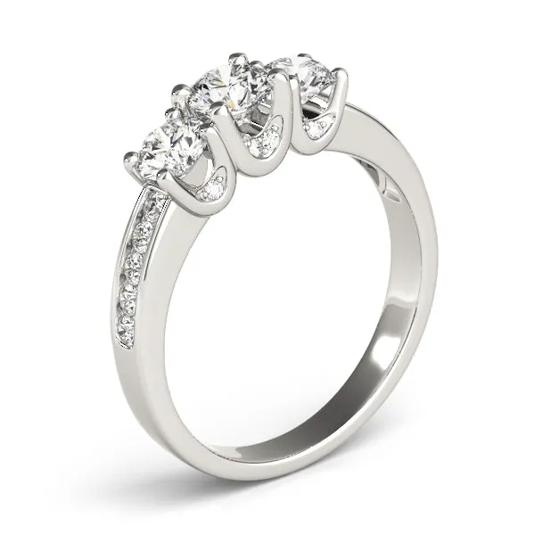 Engagement Rings 3 Stone Round - TN84160