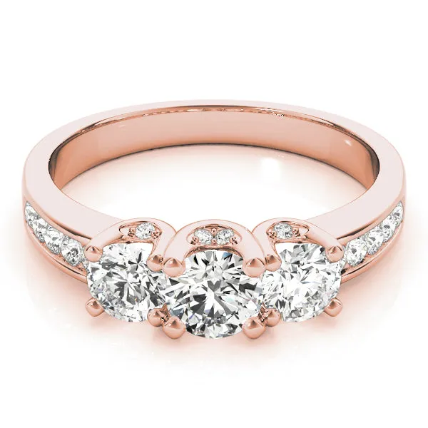Engagement Rings 3 Stone Round - TN84160
