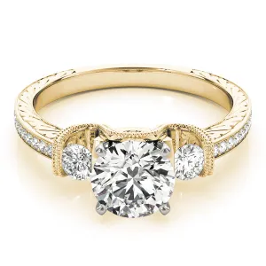 Engagement Rings 3 Stone Round - TN84327