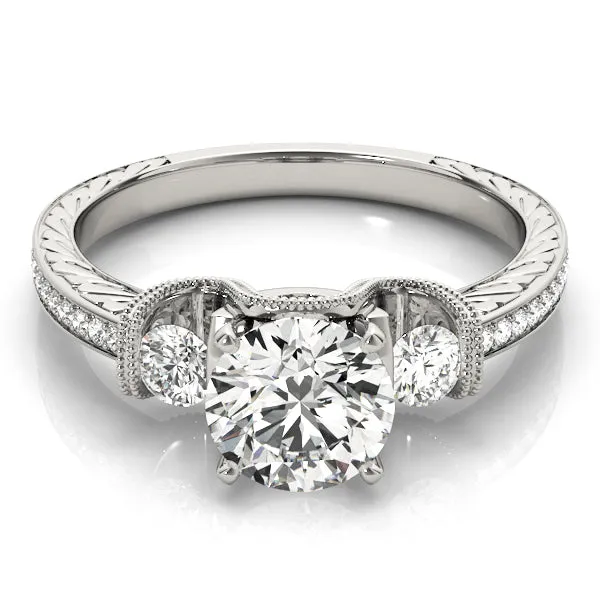 Engagement Rings 3 Stone Round - TN84327