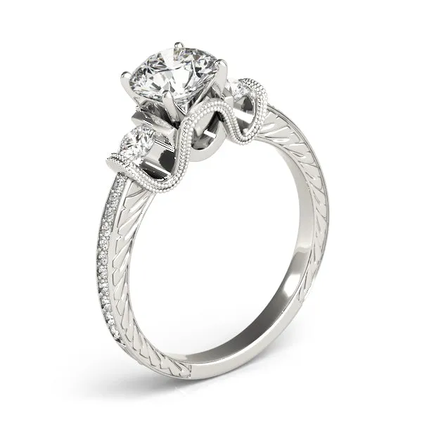 Engagement Rings 3 Stone Round - TN84327