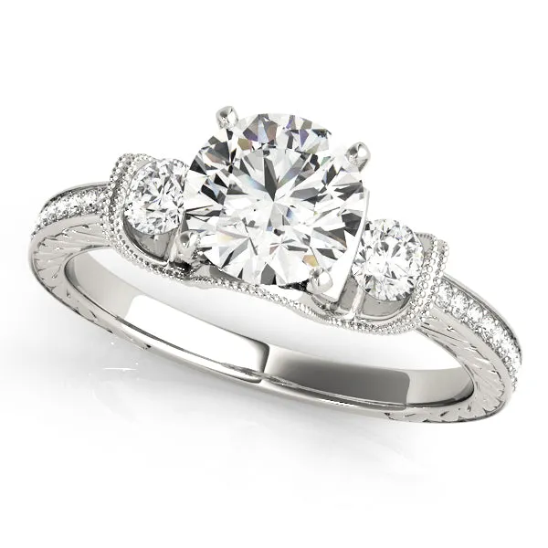 Engagement Rings 3 Stone Round - TN84327