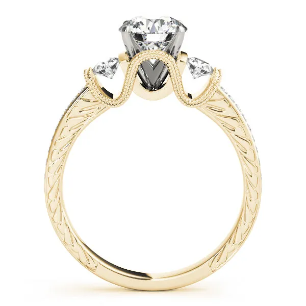 Engagement Rings 3 Stone Round - TN84327