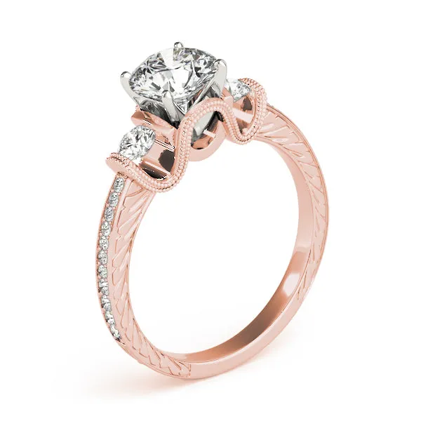 Engagement Rings 3 Stone Round - TN84327
