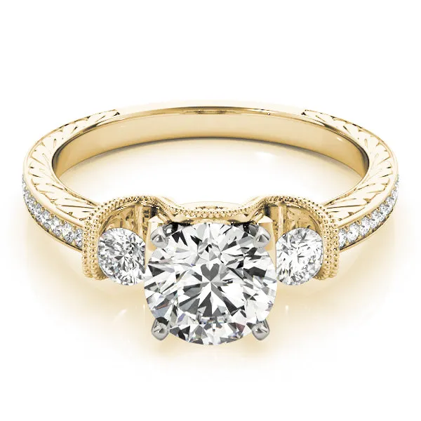 Engagement Rings 3 Stone Round - TN84327