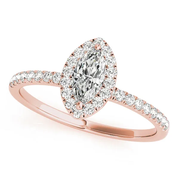 Engagement Rings Halo Marquise - TN50908-E