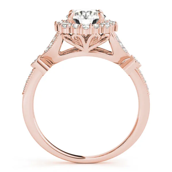 Engagement Rings Halo Round - TN50868-E