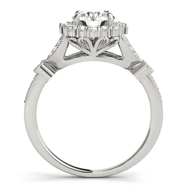 Engagement Rings Halo Round - TN50868-E