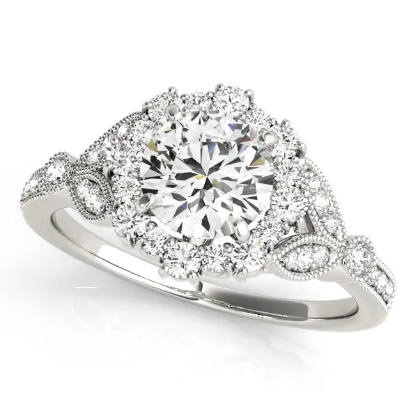 Engagement Rings Halo Round - TN50868-E