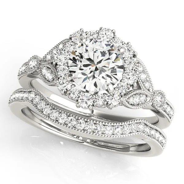 Engagement Rings Halo Round - TN50868-E