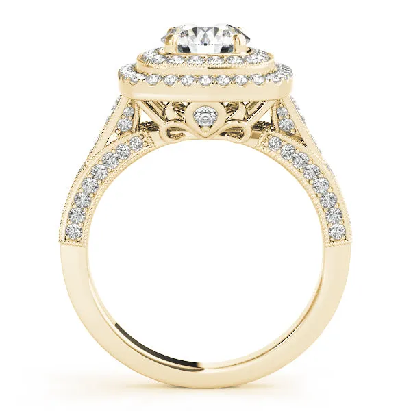 Engagement Rings Halo Round - TN50871-E