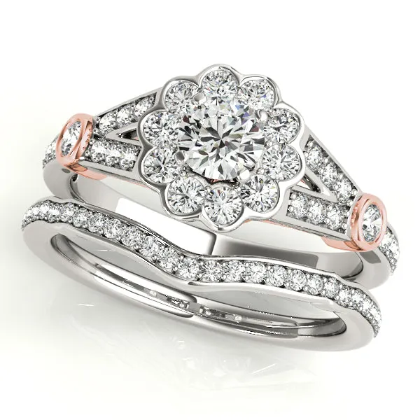 Engagement Rings Halo Round - TN50880-E
