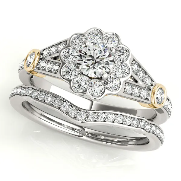 Engagement Rings Halo Round - TN50880-E