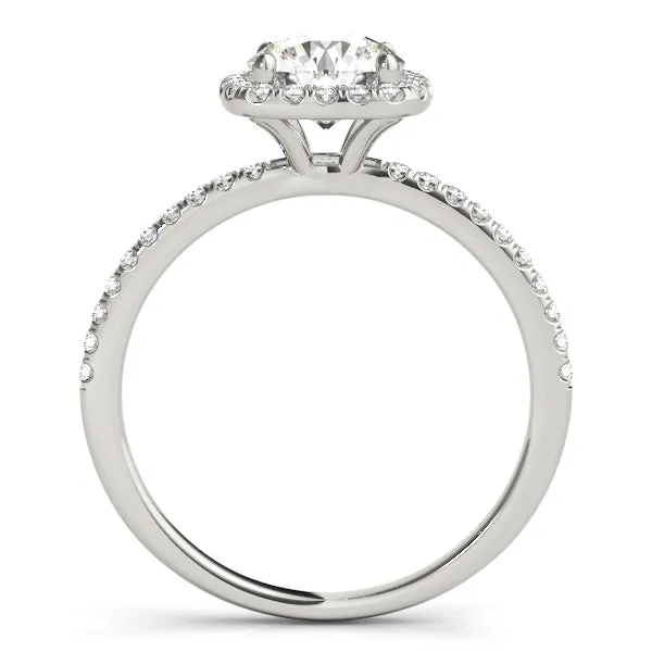 Engagement Rings Halo Round - TN50893-E
