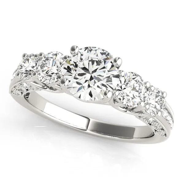 Engagement Rings Single Row Prong Set - TN83557