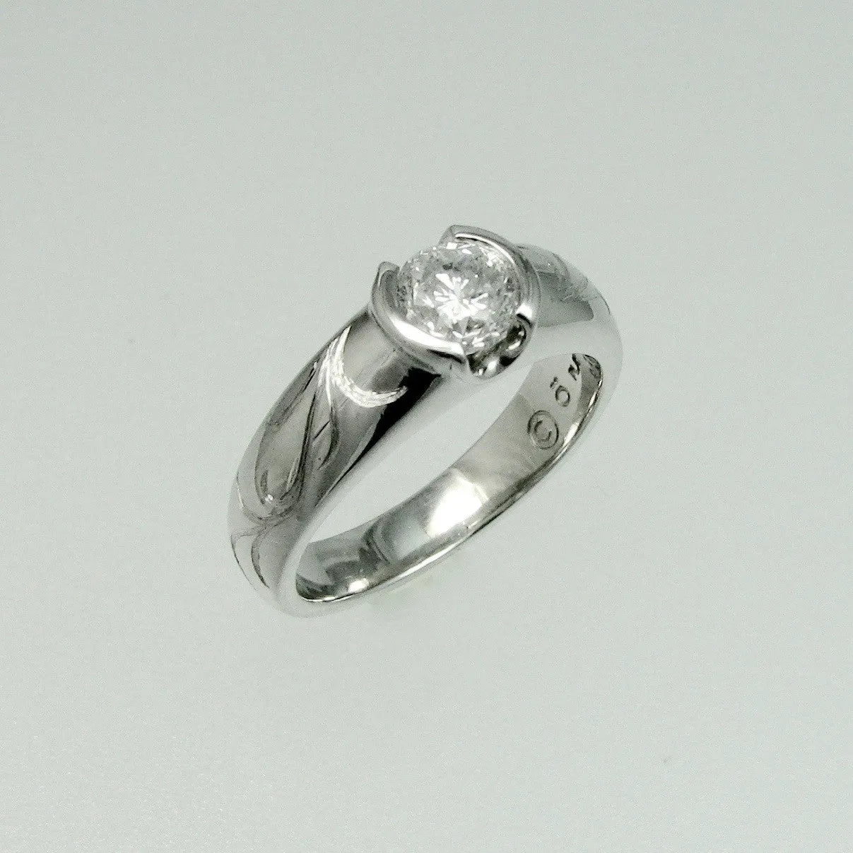 Engraved Omega Ring
