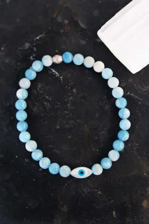 Evil Eye Larimar Bracelet