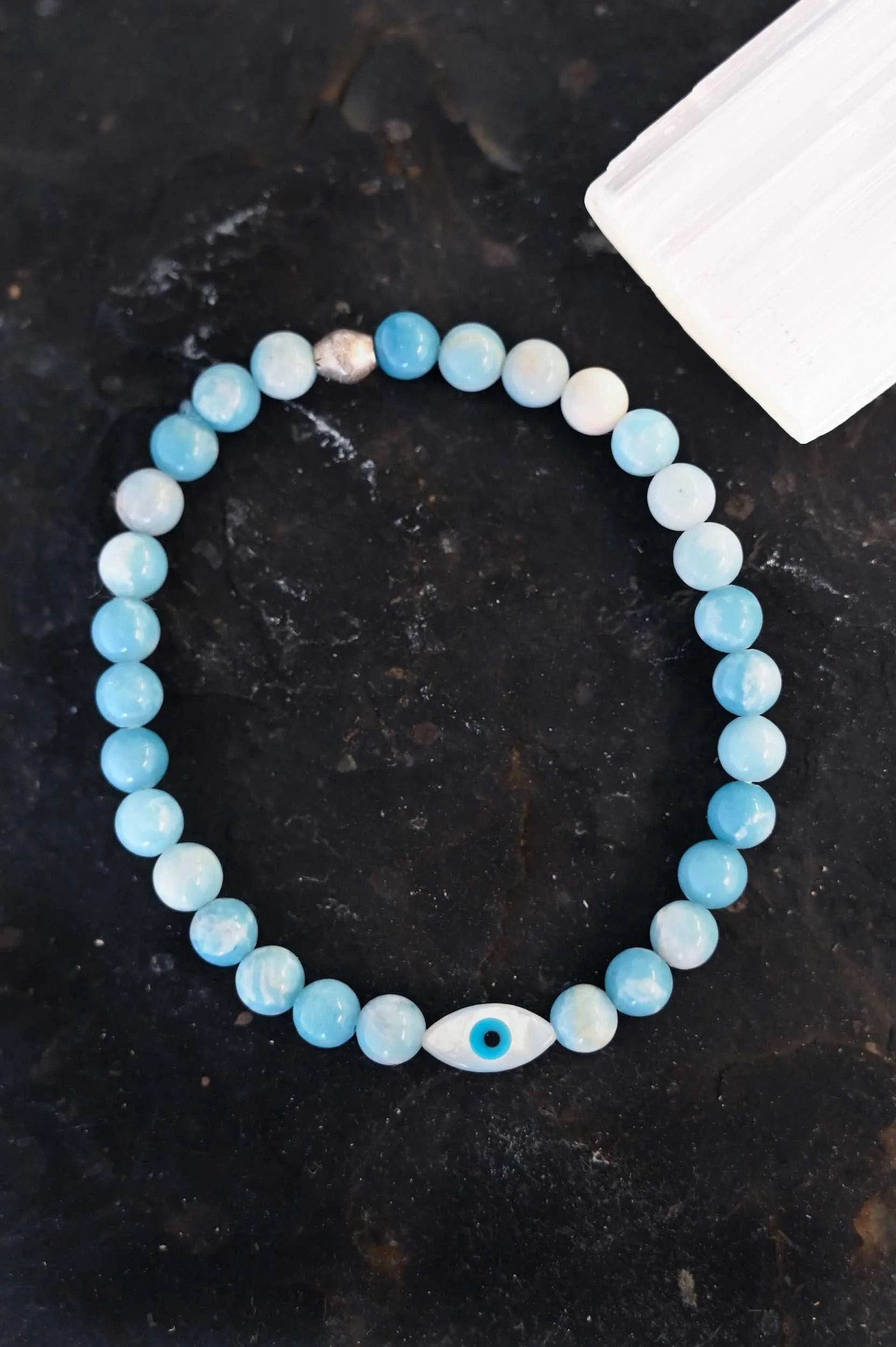 Evil Eye Larimar Bracelet