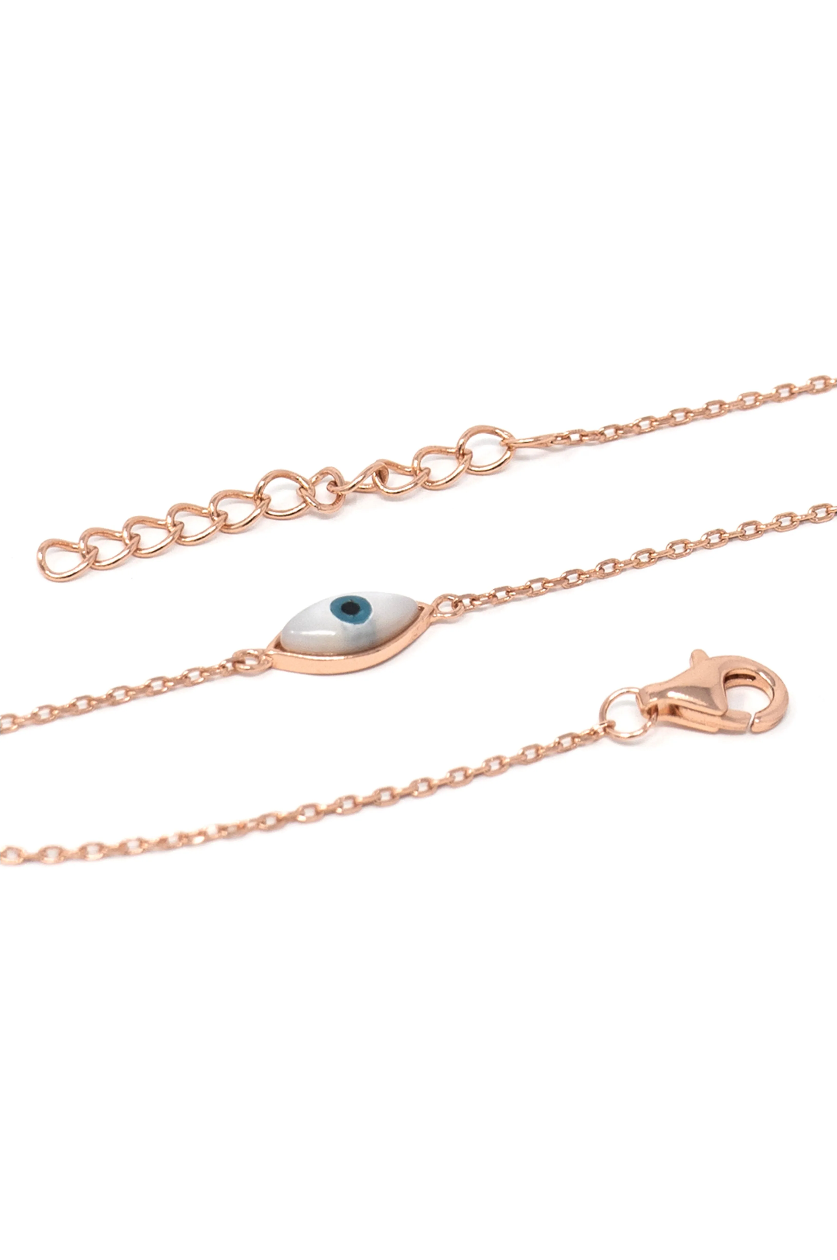 Evil Eye Sterling Silver Chain Bracelet