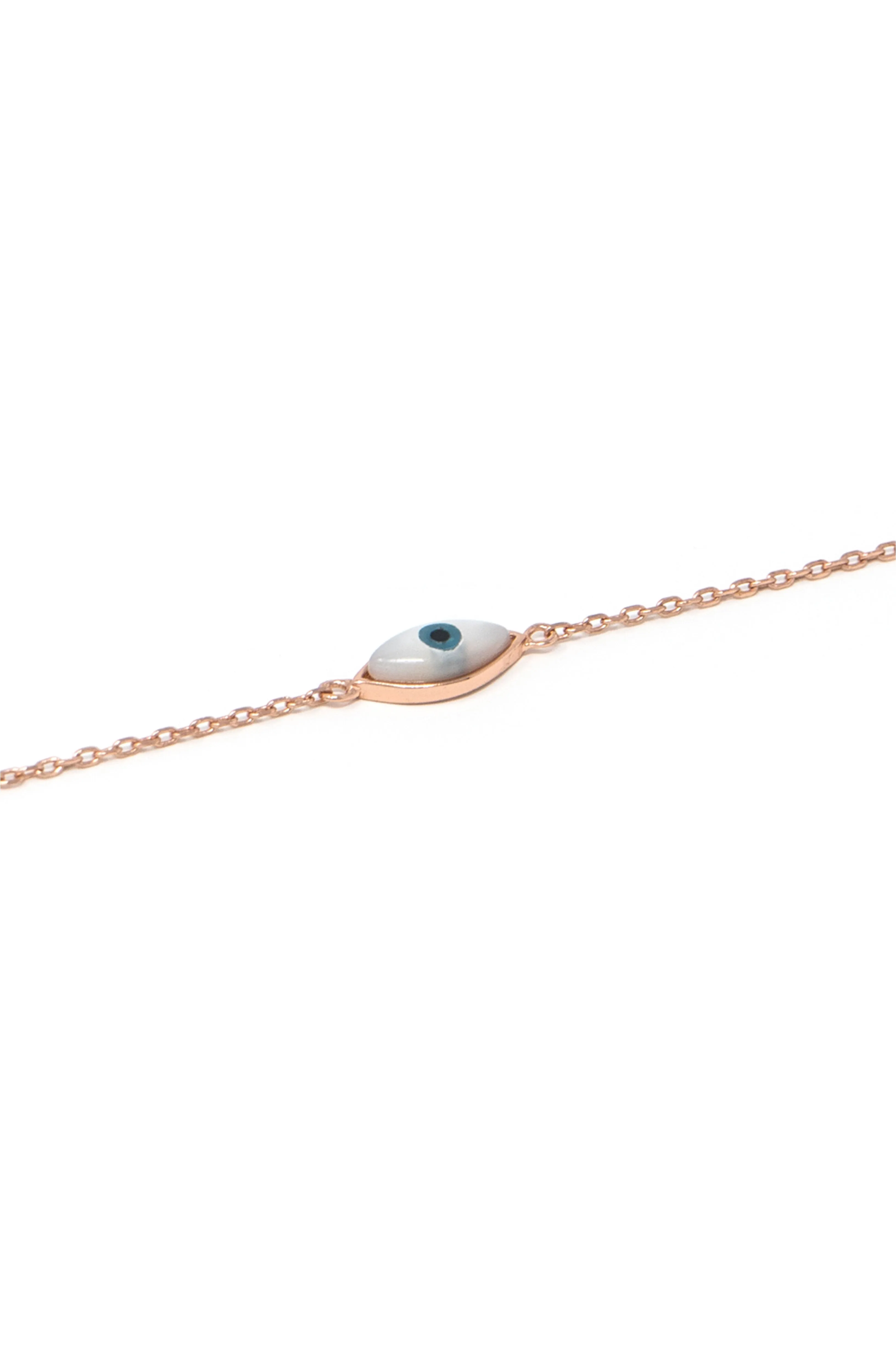 Evil Eye Sterling Silver Chain Bracelet