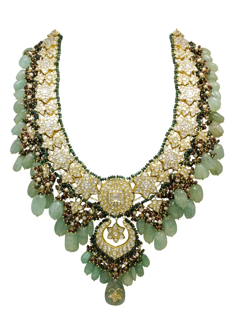 Farzeen Polki Long Necklace