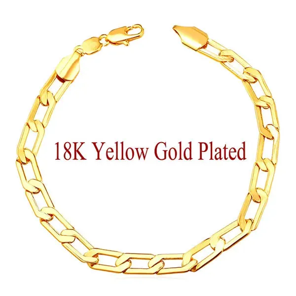 Fashion Stainless Steel Mens Womens Link Chain Bracelets Bangles Unisex Daily Accessaries Birthday Party Holiday Jewlery Gifts