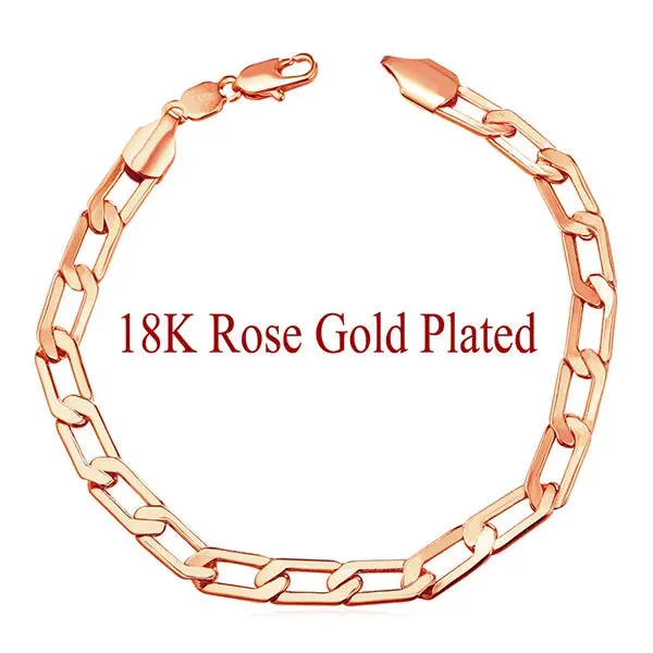 Fashion Stainless Steel Mens Womens Link Chain Bracelets Bangles Unisex Daily Accessaries Birthday Party Holiday Jewlery Gifts