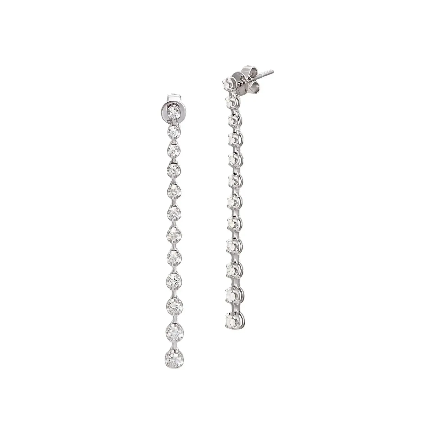 Fireworks Spark Diamond Drop Earrings