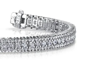Flashy Prong Set Lab-Grown Diamond Bracelet with 4.88 ct.(finished) 1.2mm, 2.2mm