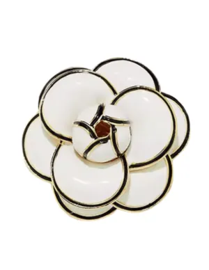 Fleur de Camélia Metal Camellia Brooch
