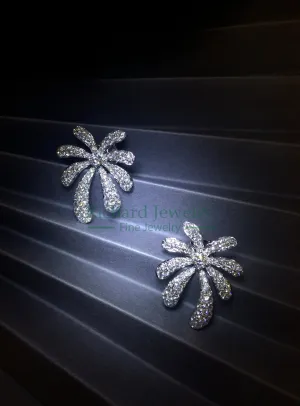 Floral Diamond Earrings