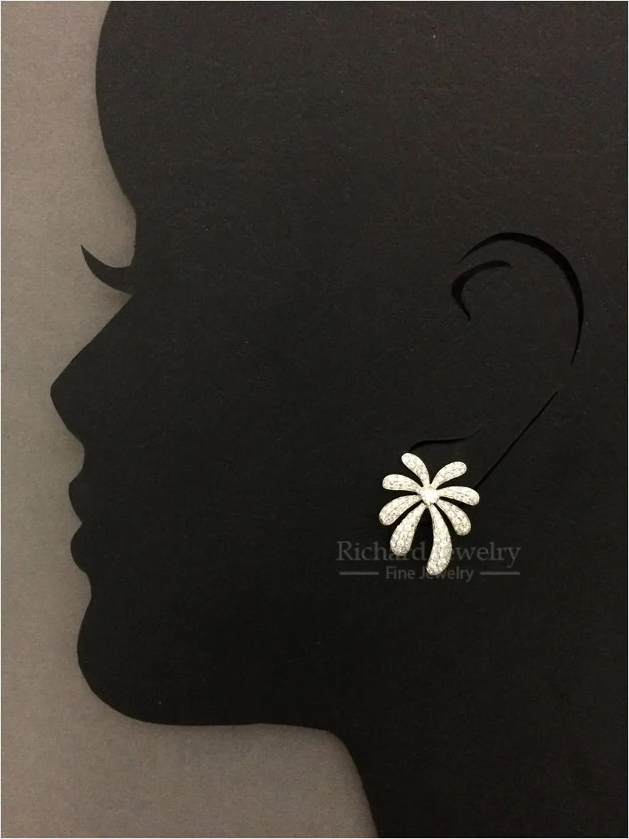 Floral Diamond Earrings